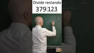 CÓMO HACER DIVISIÓN DE TRES CIFRAS RESTANDO. Matemáticas Básicas