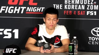 Chan Sung Jung UFC Fight Night 104 post-fight interview Korean Zombie