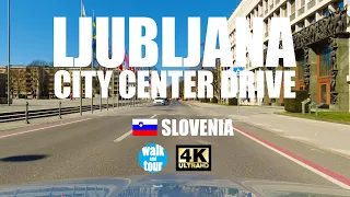 Ljubljana City Center Drive in 4K UHD (60 fps)