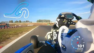 Lap around Franciacorta Karting Track - Birel Art - Ricciardo Kart - Iame Ok Senior