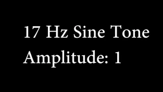 17 Hz Sine Tone Amplitude 1