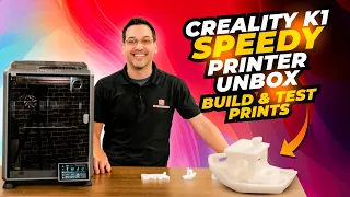 CREALITY K1 SPEEDY 3D PRINTER - UNBOXING, BUILD & TEST PRINTS