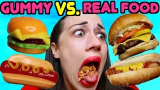 GUMMY FOOD VS. REAL FOOD!