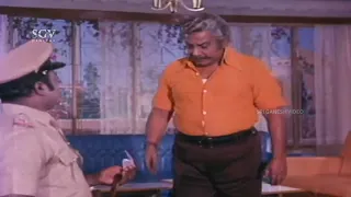 Police Arrest Udaykumar For Killing His Wife | Bhale Huduga Kannada Movie Scene | Thoogudeepa