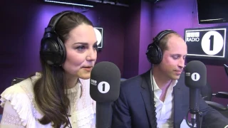 The Duke and Duchess of Cambridge read the Official Chart Top Ten BBC Radio 1