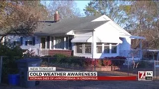 Woman dies from hypothermia
