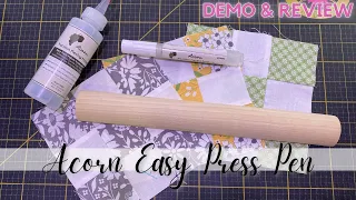 The 'Easy Press Pen' from the Acorn Precision Piecing (Sewing Notion Demo)