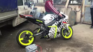 Yamaha R1 Turbo first run