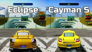 NFS Most Wanted: Mitsubishi Eclipse vs Porsche Cayman S - Drag Race
