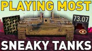 Playing the MOST SNEAKY Tanks in World of Tanks!