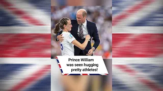 Prince William was seen hugging pretty athletes! 😱 #shorts