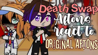 Death Swap Aftons react to Original AU | Afton Family | fnaf | Gacha Club | Picka_Clara