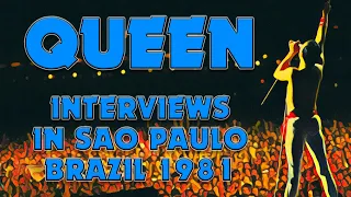 QUEEN - meeting MARADONA and being interviewed in Sao Paulo, Brazil 1981