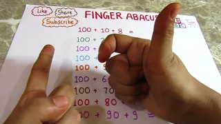 FINGER ABACUS(PART 13) - CALCULATION OVER 100 DIGITS - ABACUS BY ABCTUBE TV
