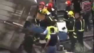 80 dead and 125 hurt in Spanish train crash near Santiago - NEW VIDEO