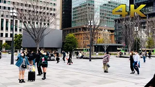 [4K] A Spring walk from Kanda to Tokyo Station. (神田 - 東京駅)