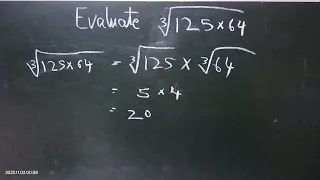 evaluate cube root of 125 into 64