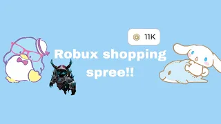 🐾🤭 robux shopping spree!! 🤭🐾 (not bragging in any way)