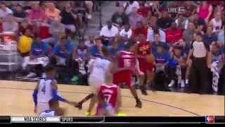Andrew Wiggins Spin Move Two Handed Dunk LVSL