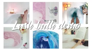 Lush Demo - 6 Bath Bombs + Bubble Bars Tried & Tested