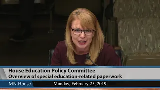 House Education Policy Committee  2/25/19