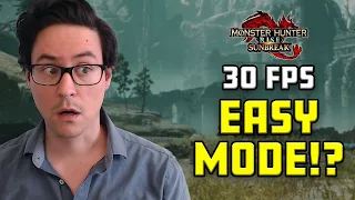 30 fps makes Monster Hunter Rise easier