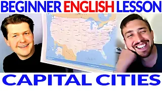 Easy Beginner English Course Lesson: Capital Cities of Countries 🗺 English Comprehensible Input