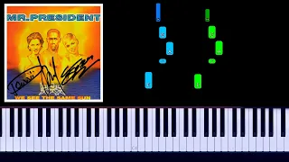 Mr.President - Coco Jamboo Piano Tutorial