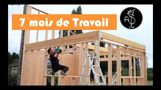Time lapse construction d'une micro maison de 20m2