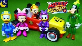 Mickey and the Roadster Racers Toys Racing Transforming Minnie Mouse Goofy Daisy Donald Duck Toys!