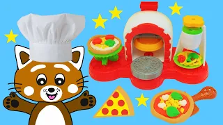 Pukkins gör roliga pizzor i Play Doh lera - Lek med oss - Pukkins barnprogram