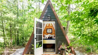 This tiny A-Frame made $10,000 in 3 months: FULL TOUR