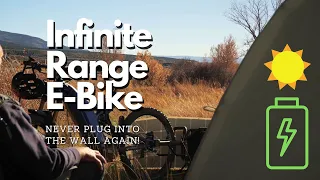 Never Plug Your Electric Bike Into The Wall Again! | Solar Charging and Trailer Setup