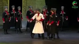 Красивый чеченский танец. Ансамбль "Вайнах".