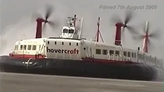 Amazing Giant Hovercraft - The Princess Margaret - landing and leaving Calais Hoverport.