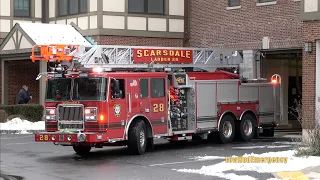 Scarsdale FD Car 2432 + *NEW* Engine 54 + *NEW* Ladder 28 Responding