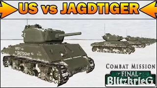US vs JAGDTIGER - SIMULATION - What Can Destroy It Face to Face? - Combat Mission Final Blitzkrieg