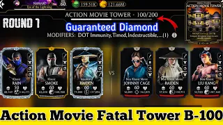 Fatal Action Movie Tower Boss Battle 100 Fight + (Guaranteed Diamond) Reward MK Mobile