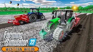 Spreading Lime, Planting 10Ha of Potatoes ★ Western Wilds ★ Farming Simulator 22 ★ #10