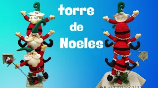 MUÑECOS NAVIDEÑOS . torre de noeles