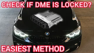 How to see if your B58 or S58 BMW DME is locked