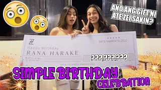 SIMPLE BIRTHDAY CELEBRATION (ANONG GIFT NI ATE ZEI SAKIN?) | RANA HARAKE