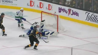 Thatcher Demko With A Beautiful Save Against VGK