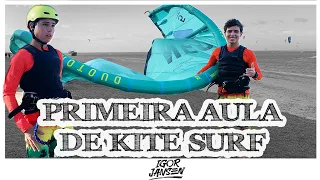 PRIMEIRA AULA DE KITE SURF