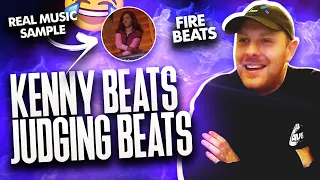 KENNY BEATS - JUDGING 14 BEATS in STREAM 🤯🔥 *real music sample 🤣* (fire beats!) -  LIVE (9/27/21) 🔥🔥