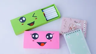 How To Make Paper Pencil Box | School Craft Ideas Easy With Paper Pencil Box | Origami Paper Craft