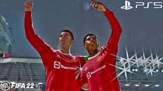 FIFA 22 PS5 - Manchester United Vs Atletico Madrid - UEFA Champions League - Gameplay & Full match