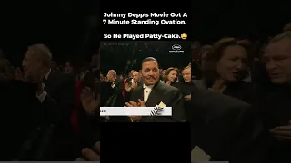 Johnny Depp Emotional In 7 Minute Standing Ovation At Cannes 🎉 Patty-Cakes To Lighten Mood 😅 #shorts