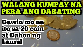 HAHABULIN KA NG PERA Kapag Ginawa mo ito sa 20 Peso Coin at Dahon ng Laurel | @dreamsmaster1818