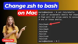 How to Switch Back to Bash in Terminal on Mac | Change  zsh to bash on macOS